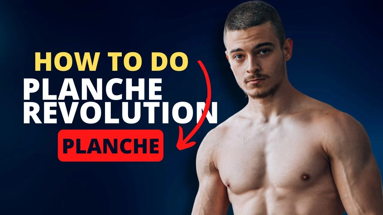Daniel Hristov holding a full planche position, arms straight and body parallel to the ground